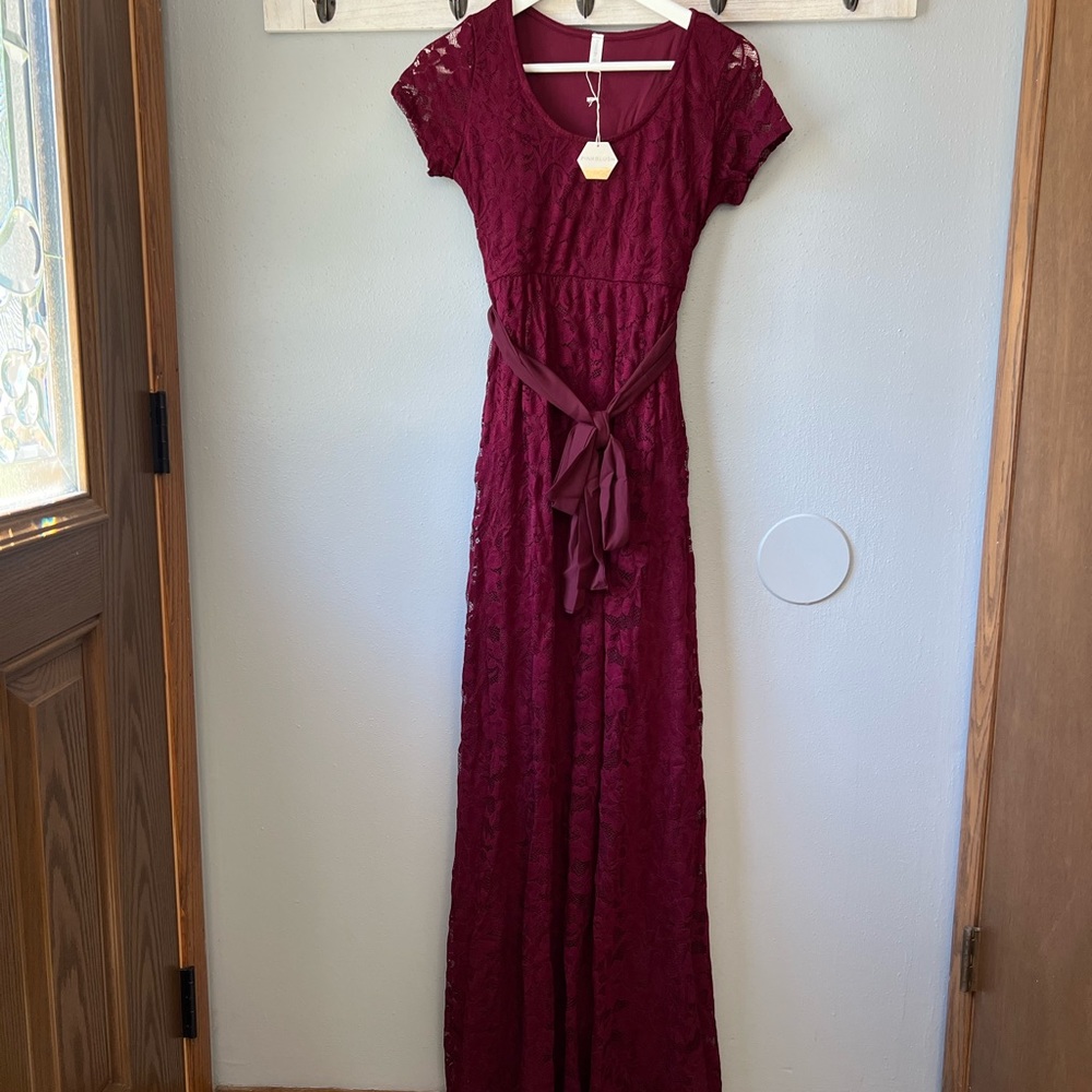 Pinkblush maternity Burgundy Gown